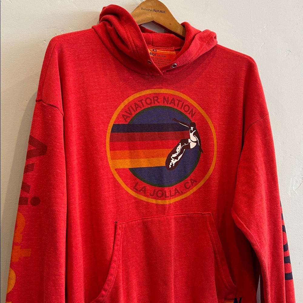 Aviator Nation La Jolla Relaxed Pullover Hoodie - Picture 3 of 9